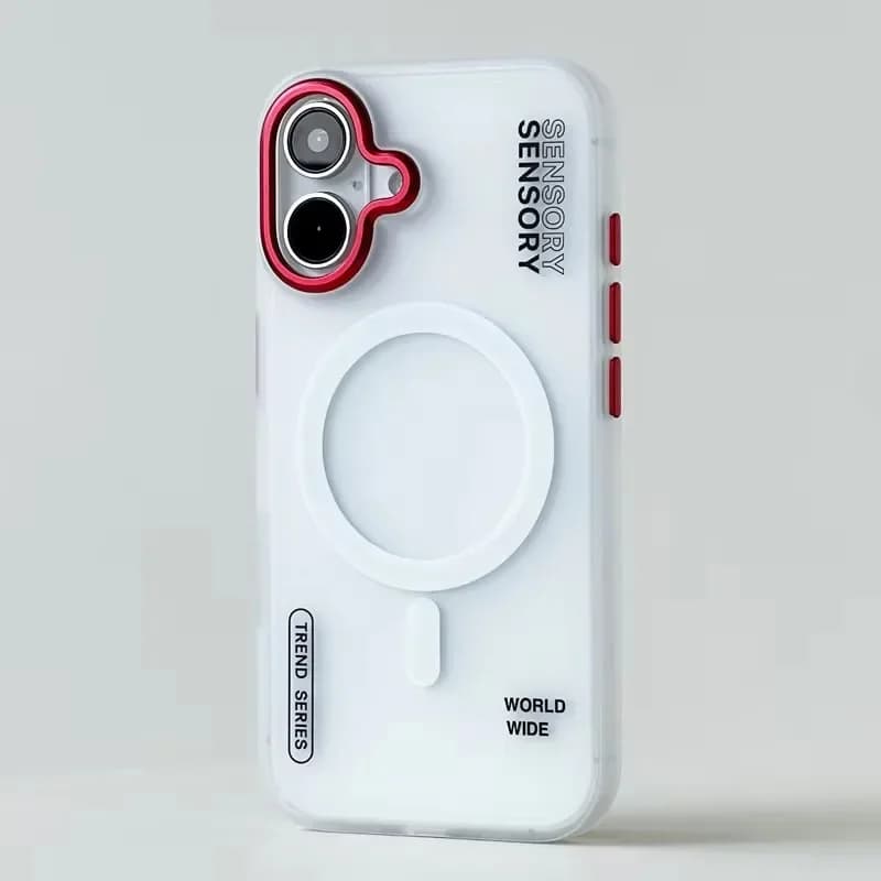 For Magsafe Wireless Charge Cases For iPhone 17 16 15 14 13 12 Pro Max 17 Air Magnetic Trendy Armor Case Metal Lens Cover Shell