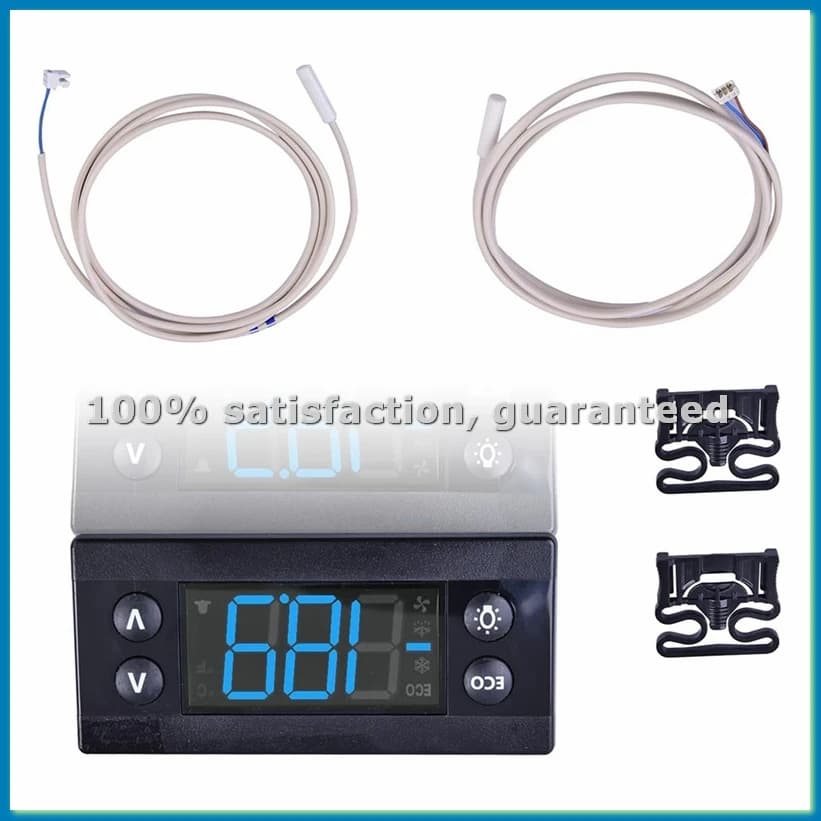 Kit Controllore di Temperatura Erc112C, Controllore Elettronico per Refrigerazione con Sensore Compatibile con 080G3491-ABYS