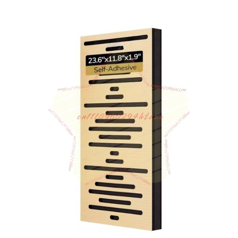 Pannello Assorbente in Legno per Diffusione Acustica, per Studio di Registrazione e Ascolto HIFI, Riduzione di Eco e Riverbero