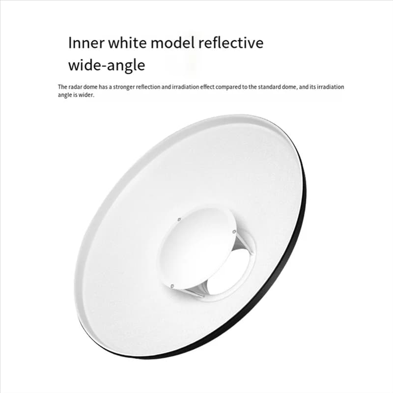 Beauty Dish Reflector 30Cm For Studio Portrait Photography Accessory With Honeycomb Grid For Precise Lighting Control