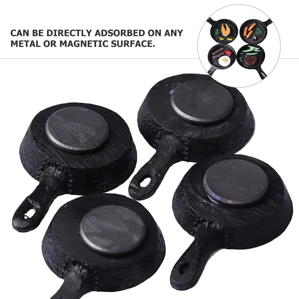 4 pezzi magneti da frigorifero padella da cucina adesivi decorativi per frigorifero accessori magnetici decorazione domestica carina
