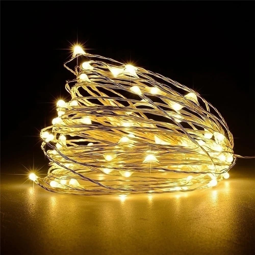 Fairy Light Battery Powered, Warm White Mini Copper Wire Starry Sky Light, Suitable for Bedroom Party Living Room Decoration