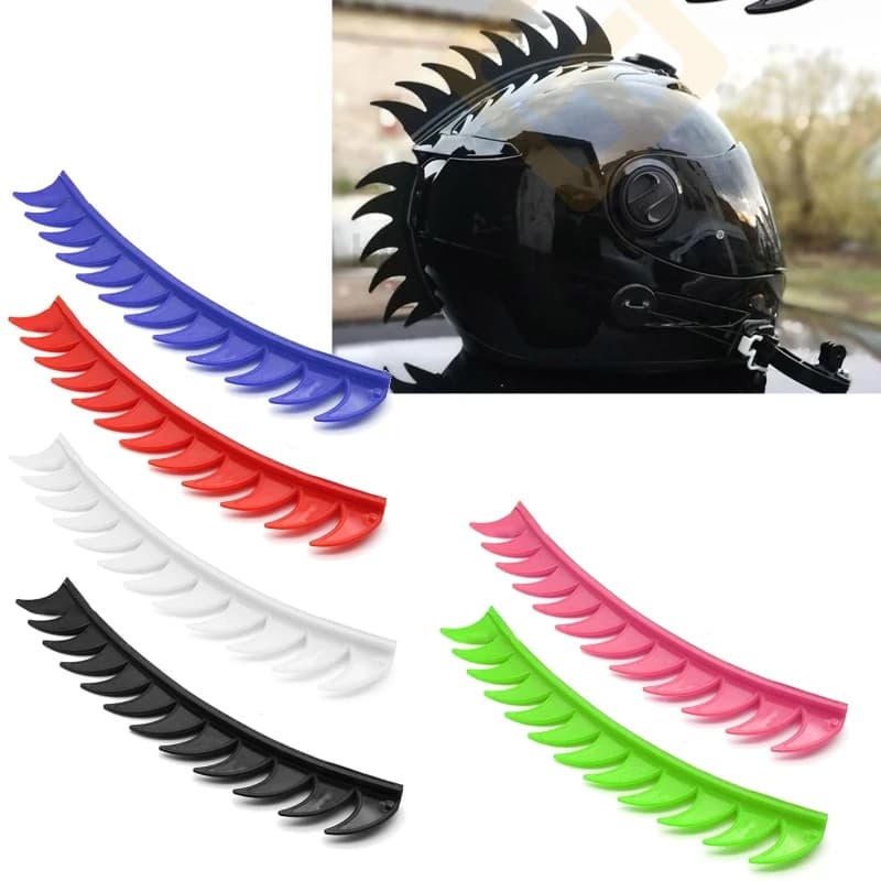 Casco moto Mohawks per bicicletta Scootor Dirt Pit Bike ATV Design riutilizzabile caschi in gomma Warhawk accessorio durevole