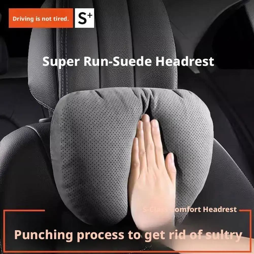 Poggiatesta Cuscino per il collo dell'auto regolabile universale Cuscino di supporto lombare Memory Foam morbido per il comfort del veicolo SUV berlina di classe S