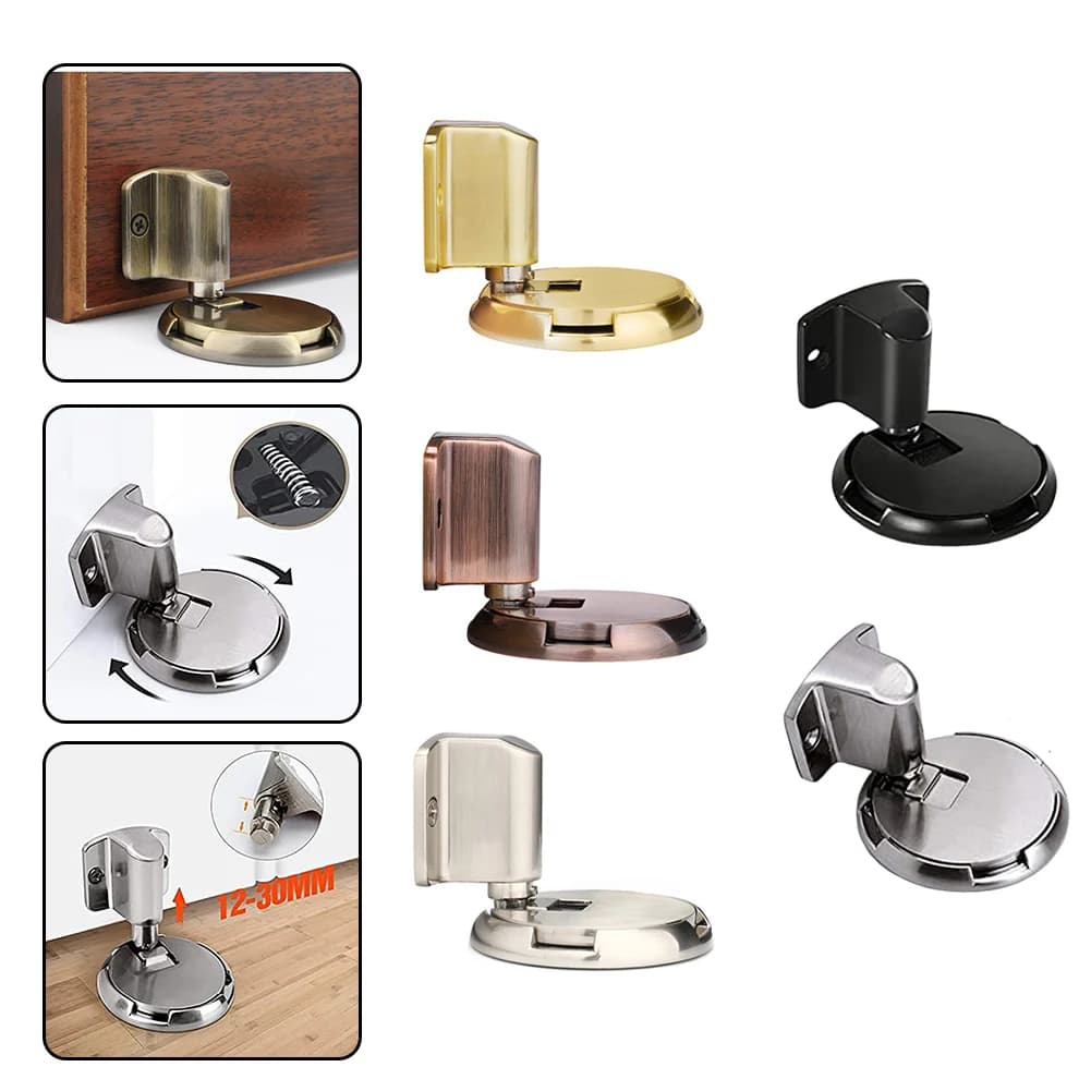 Magnetic Door Stopper Door Touch Magnetic Suction Anti-collision Door Stop Windproof Door Holder Hardware Safety Doorstop