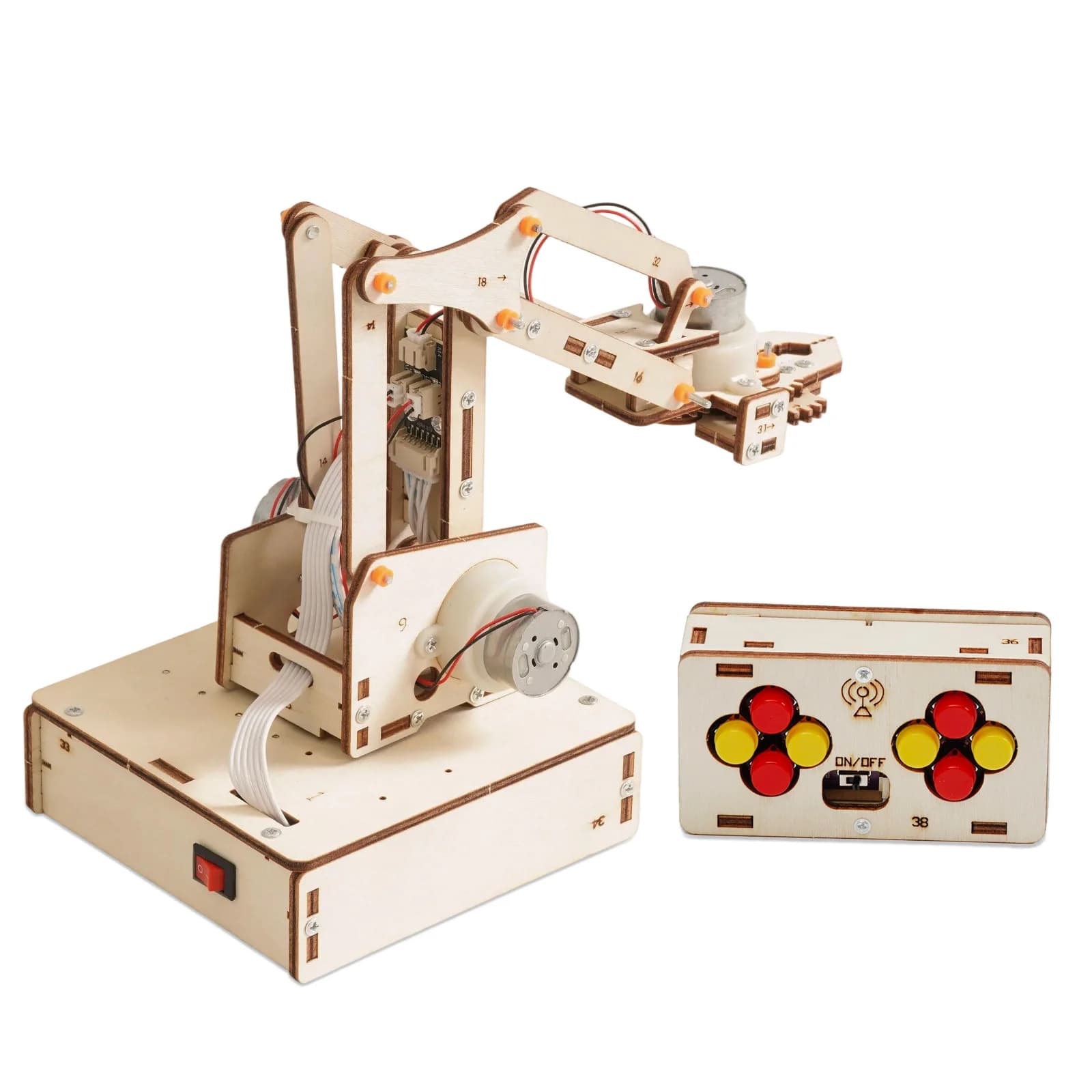 DIY Wireless Remote Control Mechanical Arm Model Science Toys for Kids Physics Experimental Tool Kit Children Educational Toys