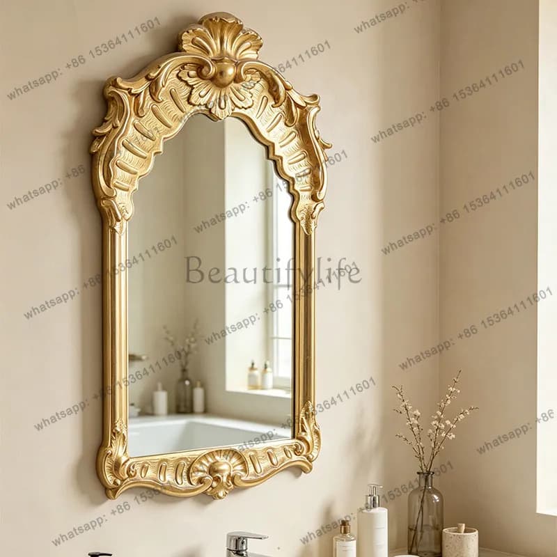 LD Luxury Nordic Mirror Wall Vanity Girls Big Men Bedroom Funky Bathroom Xenomorph Mirror Living Room Espelhos