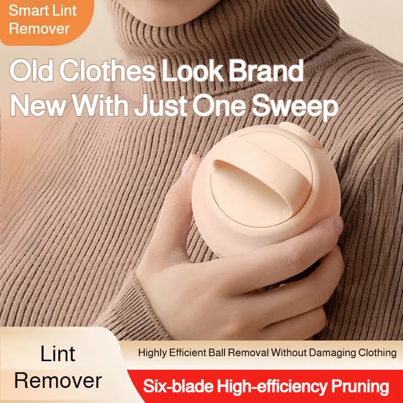 Rechargeable Fabric Shaver Lint Remover 6 Blades Portable Electric Clothes Shaver For Sweater Care Battery-Powered Lint Fuzz