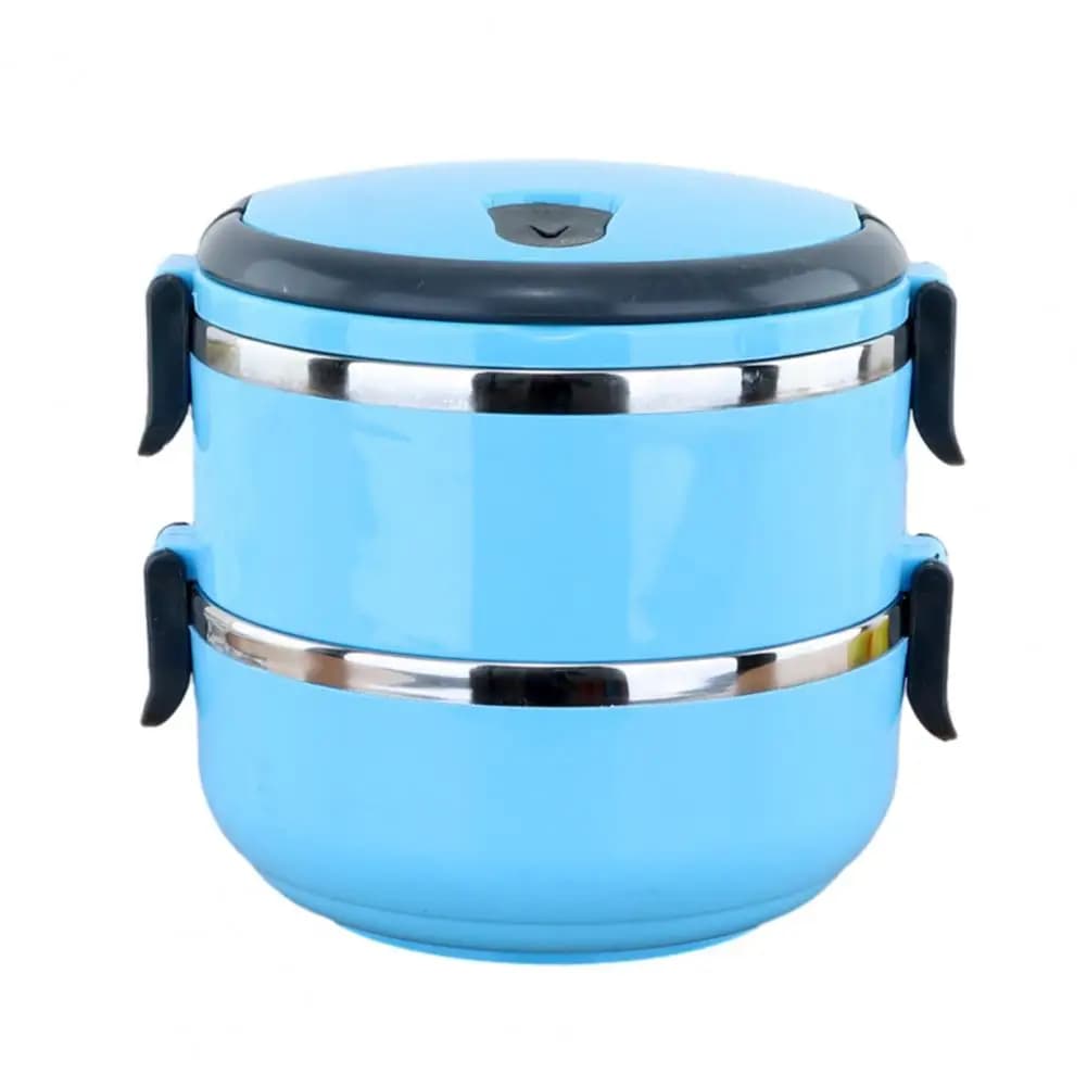 Healthy Meal Prep Box Stackable Insulated Lunch Box with Handle Stainless Steel Leak-proof Food Container Multi-layer for Work