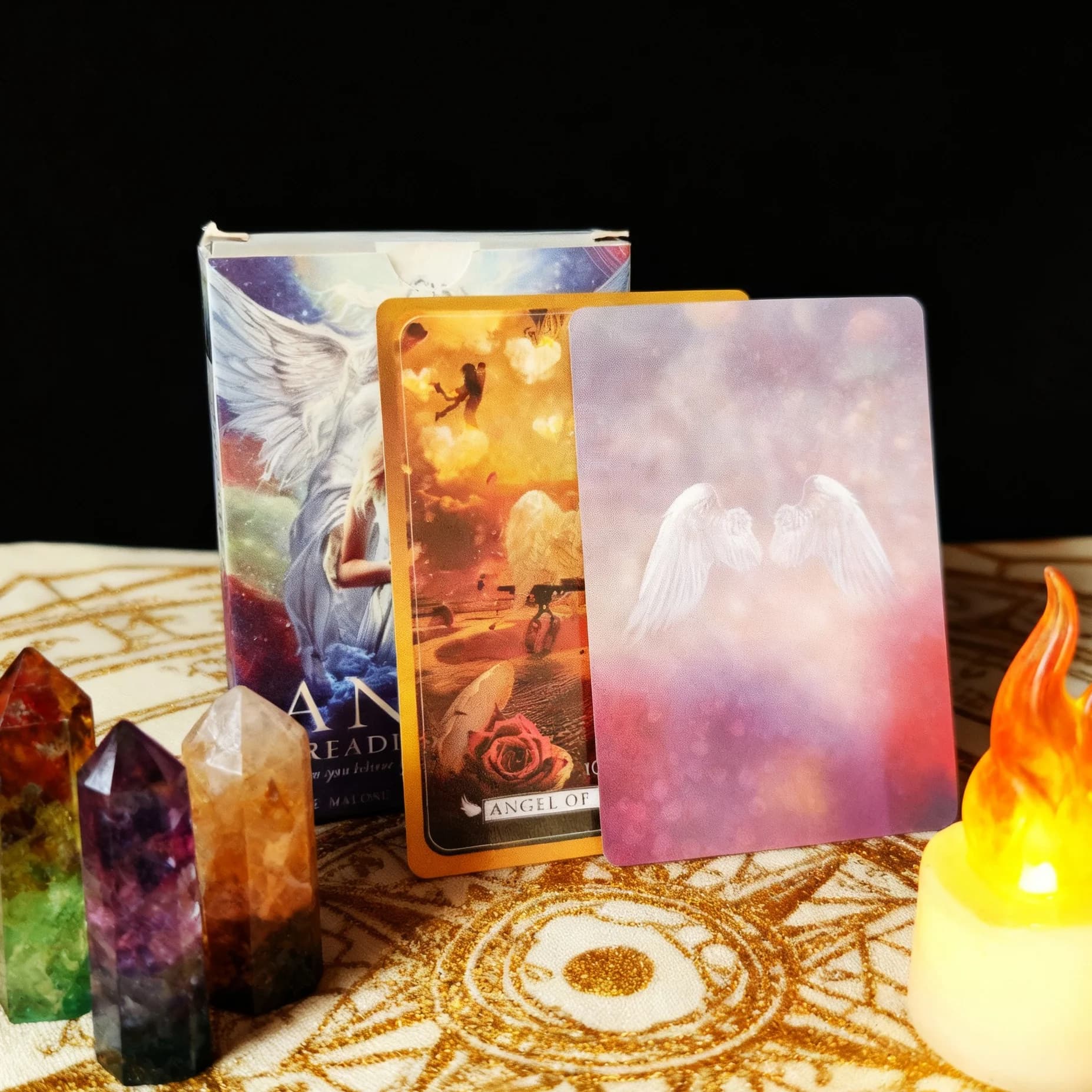Angel Reading Cards oracle deck Tarot Family Party Prophecy Divination Board Game Psychic Card Party Board Game Poker Paper