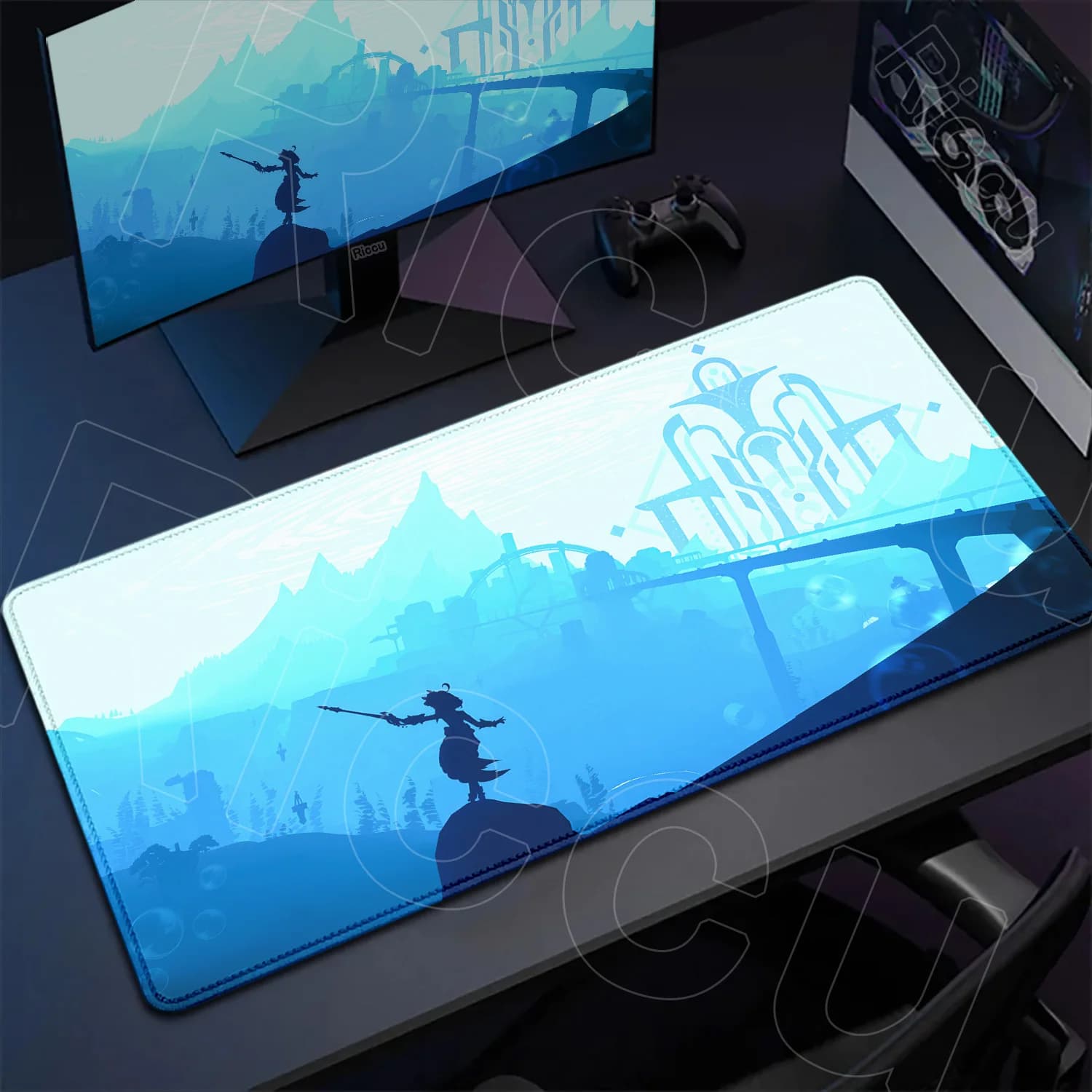 XXL Genshin Impact HD Mouse Pad Rug Computer Desk Mat Deskpad Laptop Keyboard Office Large Landscape Hot selling sizes Mousepad