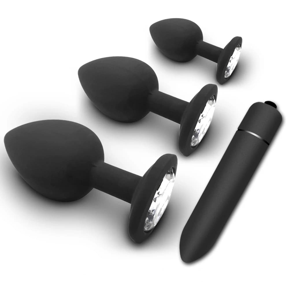 1-4 pieces soft silicone anal plug mini bullet erotic vibrator butt plug sex toys for men women gay couples anal prostate stimulator