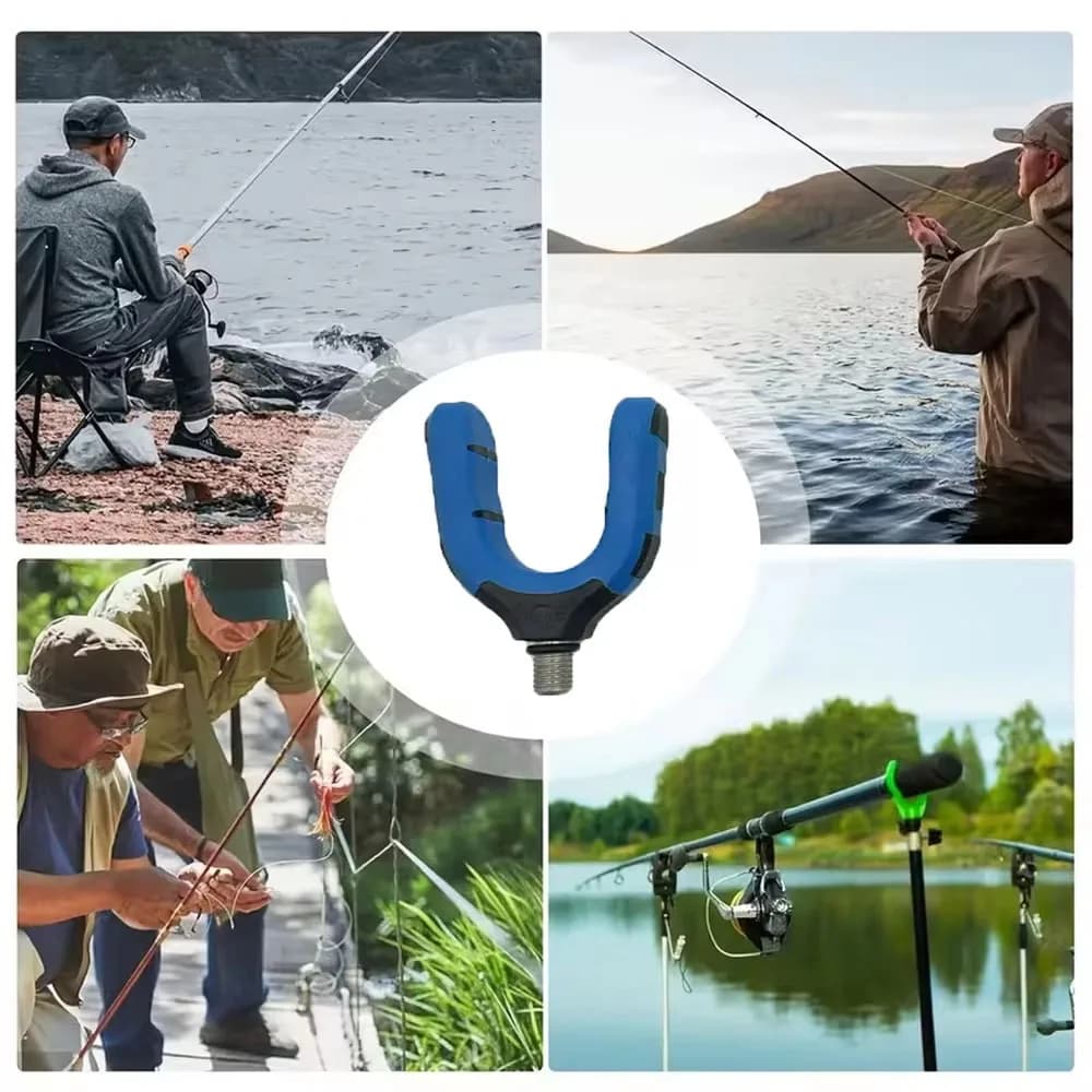 Supporto per Canna da Pesca Rigtrip Heavy-Duty con Base Antiscivolo e Filettatura, Compatibile con Rod Pod
