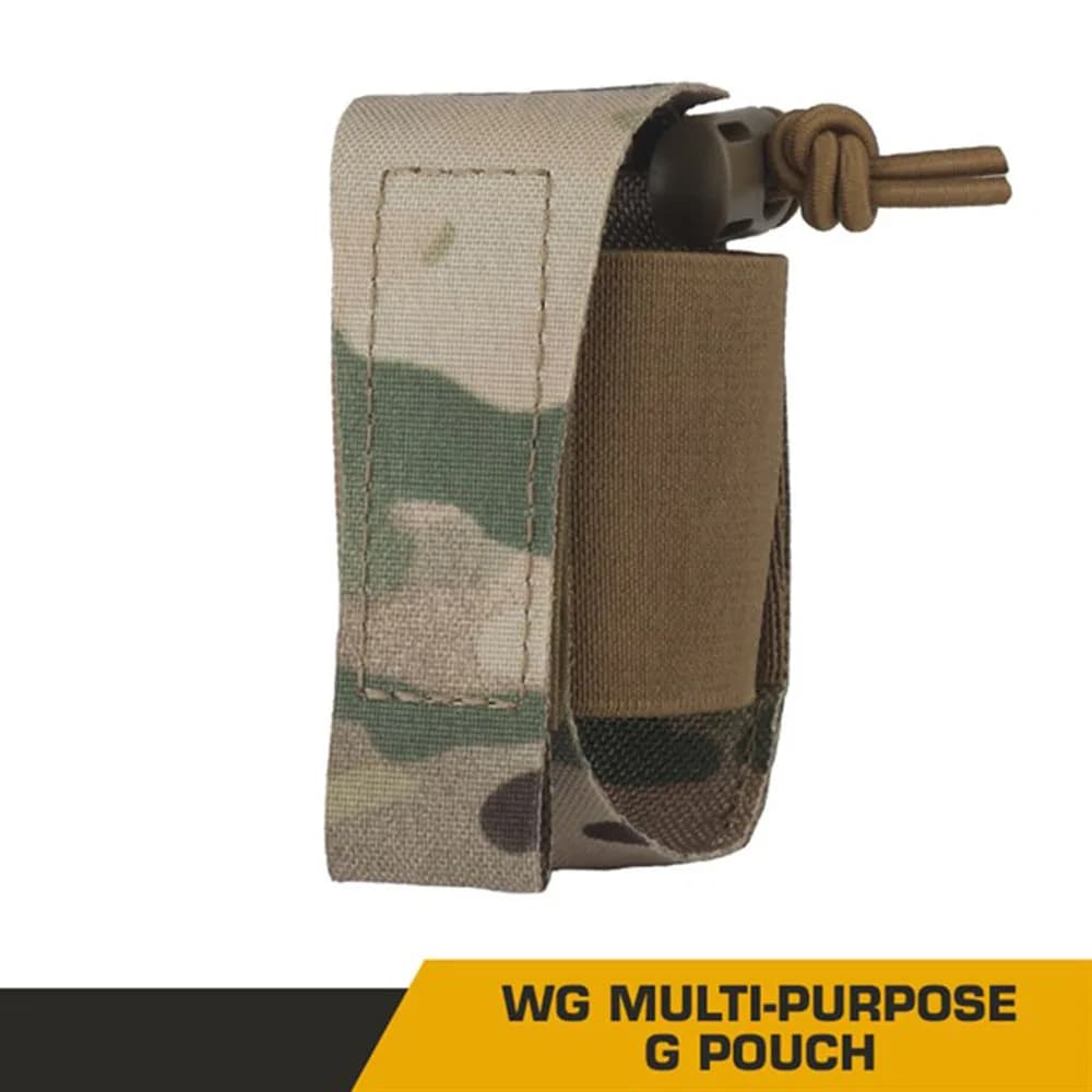 Borsa per granata elastica multiuso Cintura tattica Molle Gren Borsa portaoggetti