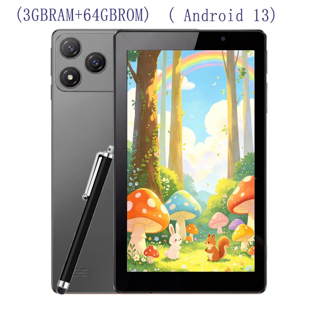 Tablet per bambini con Touch Pen, Android 13,9 pollici, Octa core, 3GB RAM+64GB ROM, batteria da 6000mAh
