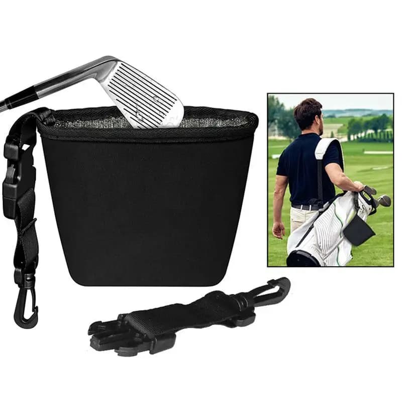 Durable Golf Club Cleaner Bag Quick Groove Dirt Removal Reusable Pouch for Golfers Men Women Practice