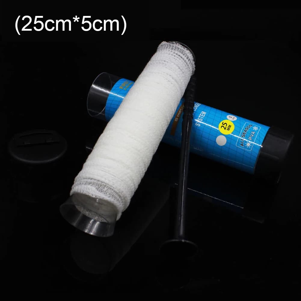Rete da Pesca Solubile in Acqua PVA a Maglia Stretta 5M, Tubo Alimentatore per Pesca alla Carpa, Attrezzatura da Pesca