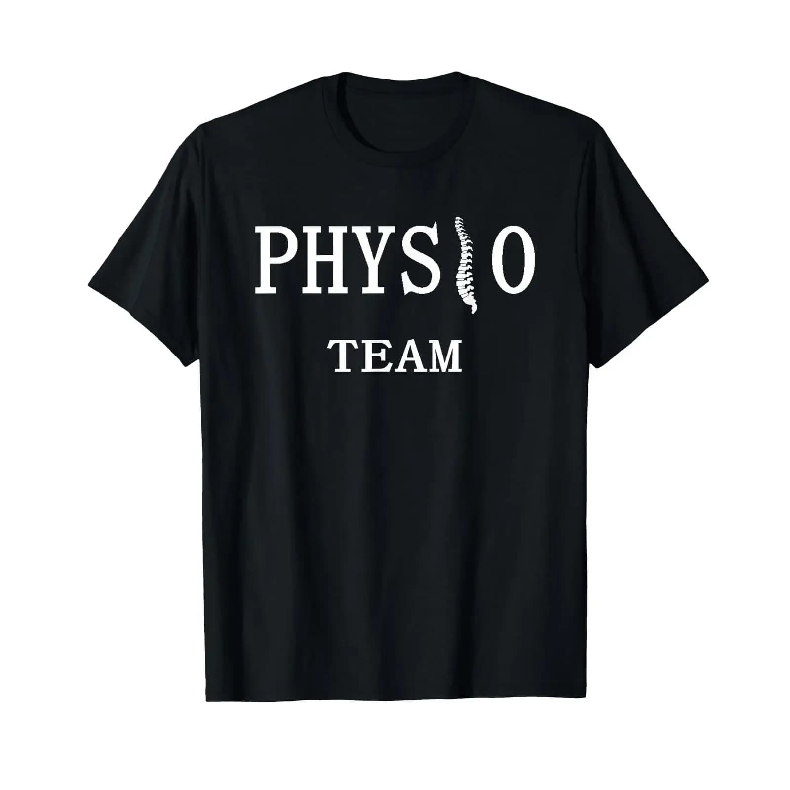 Physiotherapy Physio Team Spine Practice T Shirt vintage Washed Stylish Versatile Unisex Stretched Casual Slightly