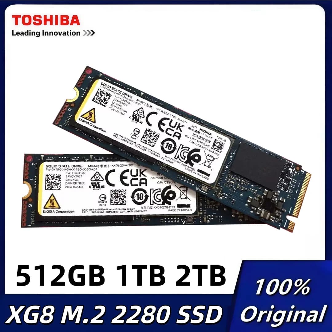Original Toshiba XG8 512G 1T 2T Solid State Drive M.2 Interface 2280 NVME Protocol Pcie4.0 Desktop Laptop SSD