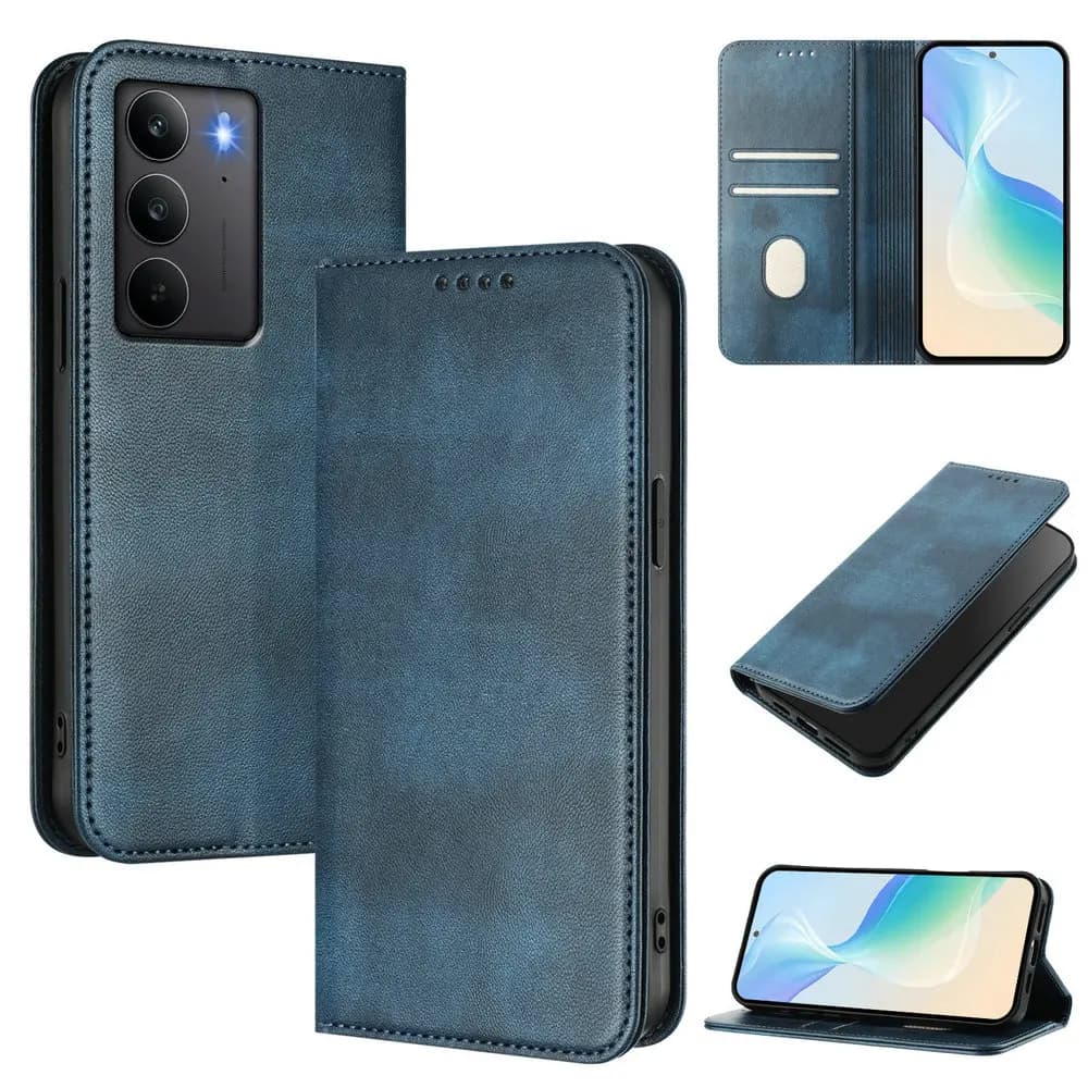 Portafoglio in pelle RFID Custodia magnetica per OPPO Realme C71 2025 Cover di lusso per Realme C75 C71 C67 C65 C63 C61 C55 C53 C51 Funda