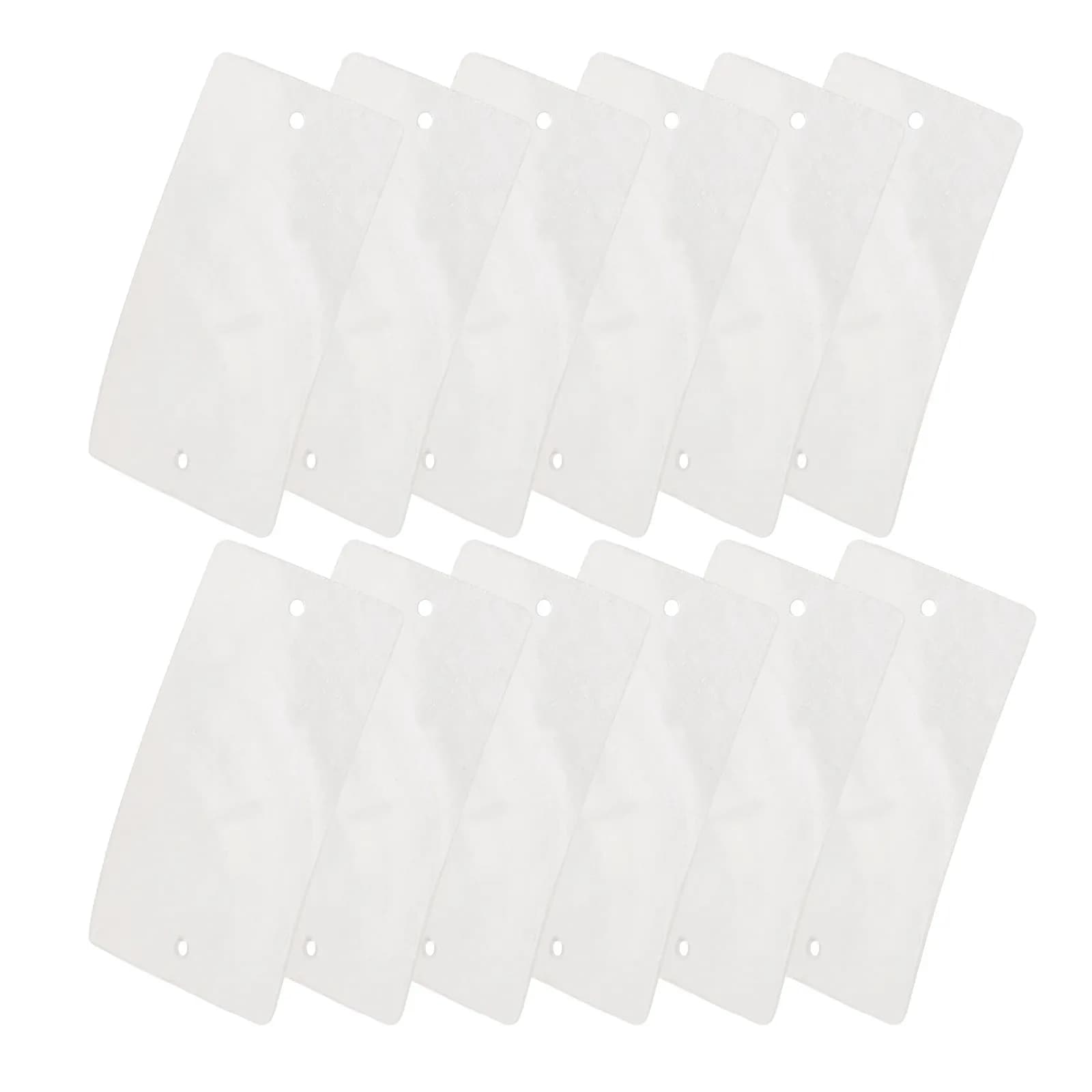 50pcs Shell Charms Flat Rectangular Pendants for DIY Jewelry Making Wind Chimes Wedding Home Decor