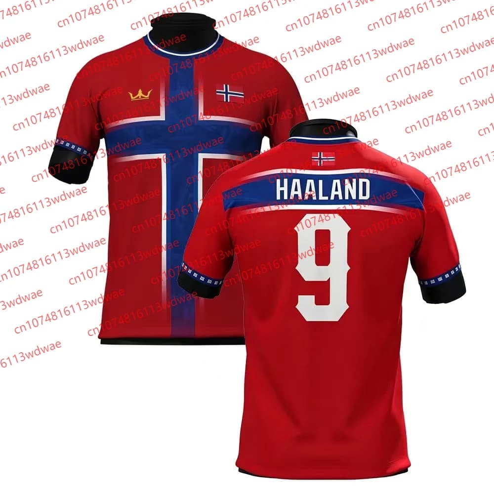 Norway Style clothing Football Jersey Quick-Drying Haaland 9 Jersey Outdoor football Jersey training Special Edition Kid Tee