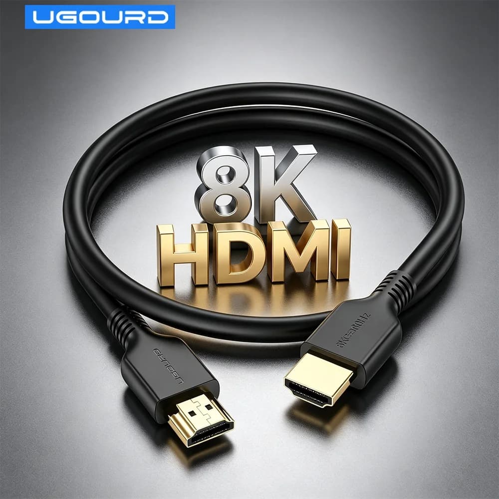 Cavo HDMI Compatibile 8K, Cavo Video ad Alta Definizione 4K, HDMI 2.1 48Gbps 165HZ 144HZ 120HZ eARC VRR HDR Dinamico 1m 2m 3m 5m