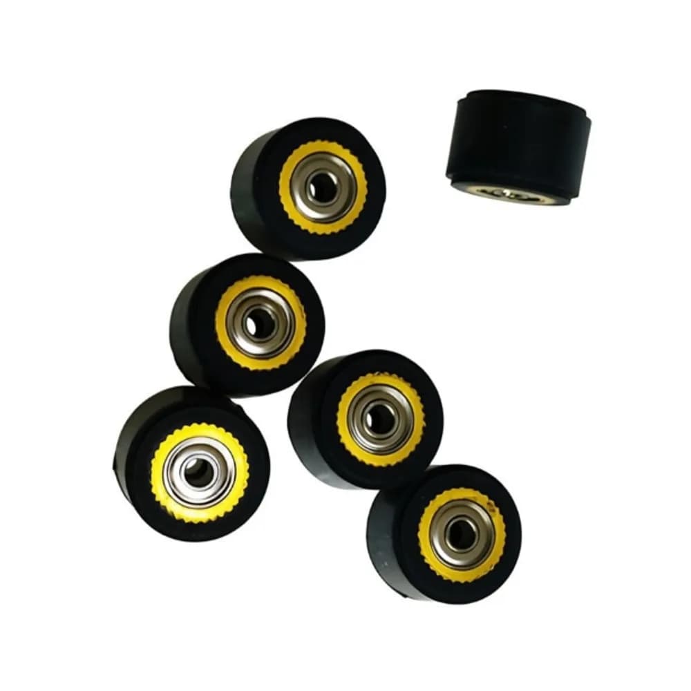 BOMA.LTD 6Pcs Rubber Feed Roller Push Wheel Copper Core For Mimaki Roland CAMM Graphtec CE5000-120 Liyu Vinyl Cutter Cutting