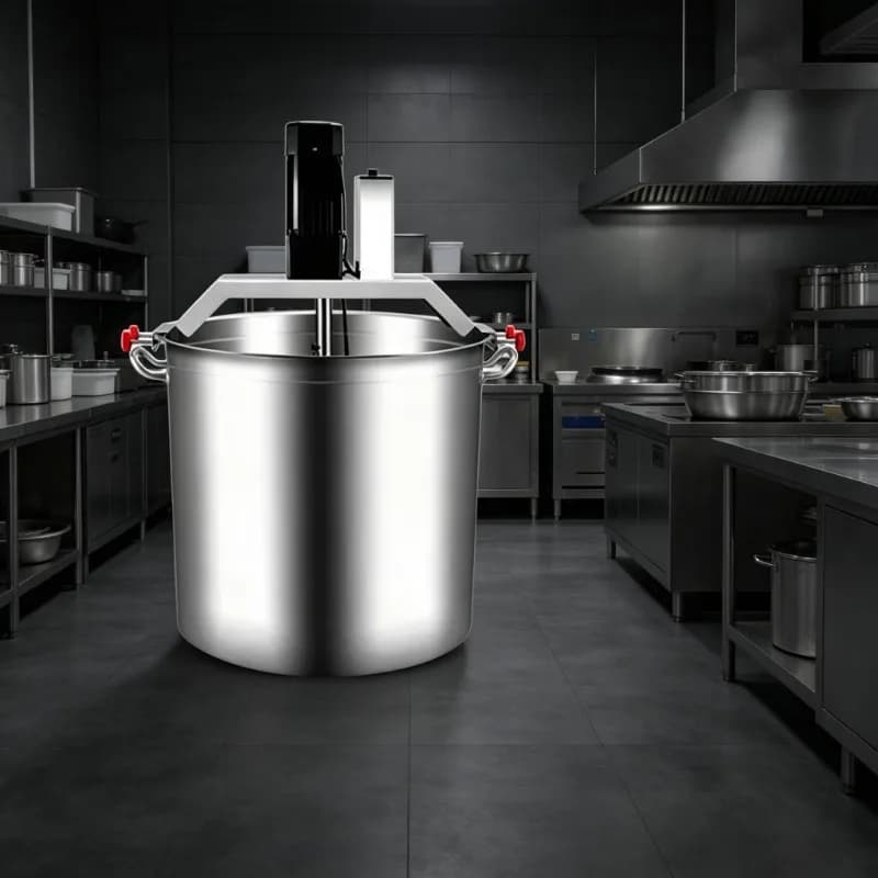 Commercial Electric Planetary Stir-Fry Mixer Automatic Stainless Steel Jacketed Kettle Sauce Cooking Machine