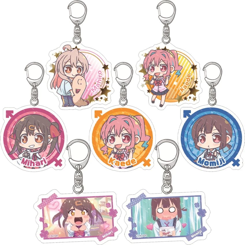 55MM Anime Onimai: I'm Now Your Sister! Figure Oyama Mahiro Oyama Mihari Hozuki Kaede Hozuki Momiji Acrylic Key Chain Cute Gifts