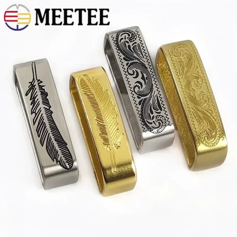 35-40mm Pure Copper Metal Belts Passers Solid Brass Hook O D Ring Belt Buckle for Men's Clothing Crafts Hardware DIY Accessories