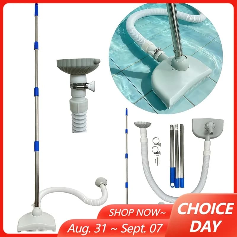 Handheld Swimming Pool Vacuum Cleaning Kit 3/4/5/6 Sections Extension Rod Pool Water Circulation Automatic Vacuum Cleaner
