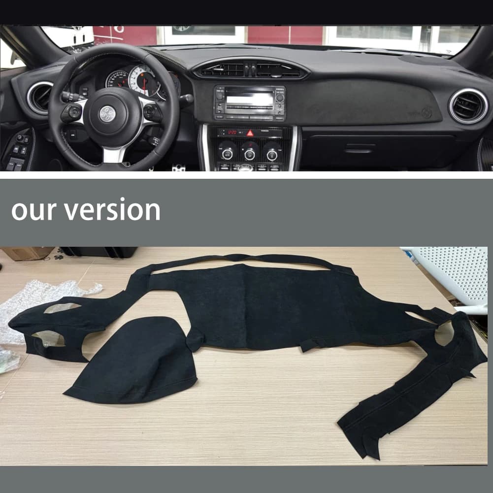Personalizzato Cruscotto Dell'automobile Copertura Wrap in Alcantara per Toyota 86 2012-2019 Subaru BRZ 2015-2019 Ombra Cuscino Pad Tappeti Accessori