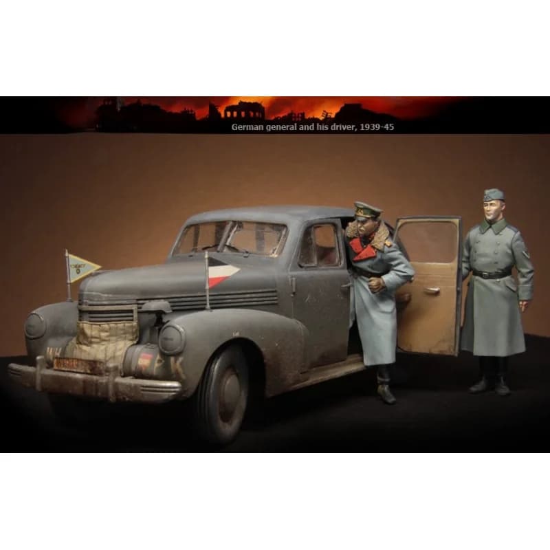 Kit modello in resina 1/35 GK, tema militare, (senza auto) non assemblato e non verniciato 591R