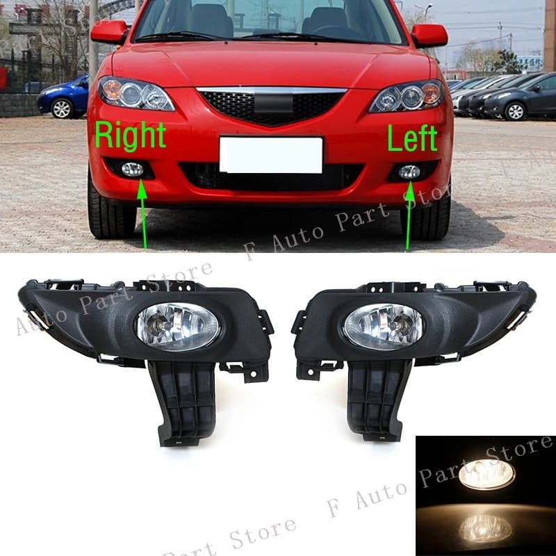 Auto Paraurti Anteriore Lampada Della Luce di Nebbia Per Mazda 3 M3 BK 2003 2004 2005 2006 2007 2008 2009 2010 1.6L Fendinebbia Fendinebbia
