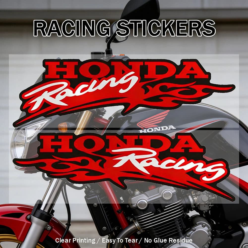 Adesivi Riflettenti per Serbatoio e Casco Moto Honda PCX160 ADV350 NX500 CRF300L CRF300 Rally, Decalcomanie da Corsa HONDA