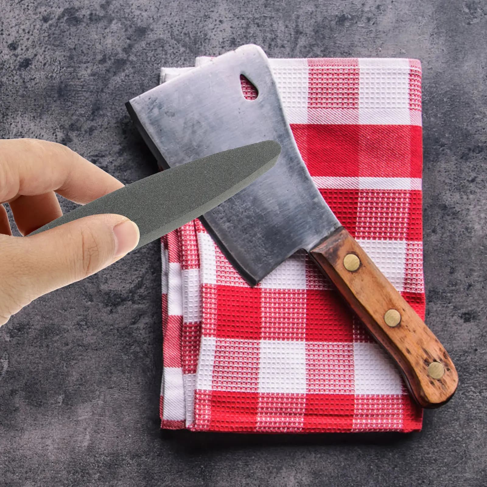 Set di 3 Affilatori per Utensili da Cucina Multiuso con Impugnatura Ergonomica per Coltelli Tascabili e Forbici Domestiche