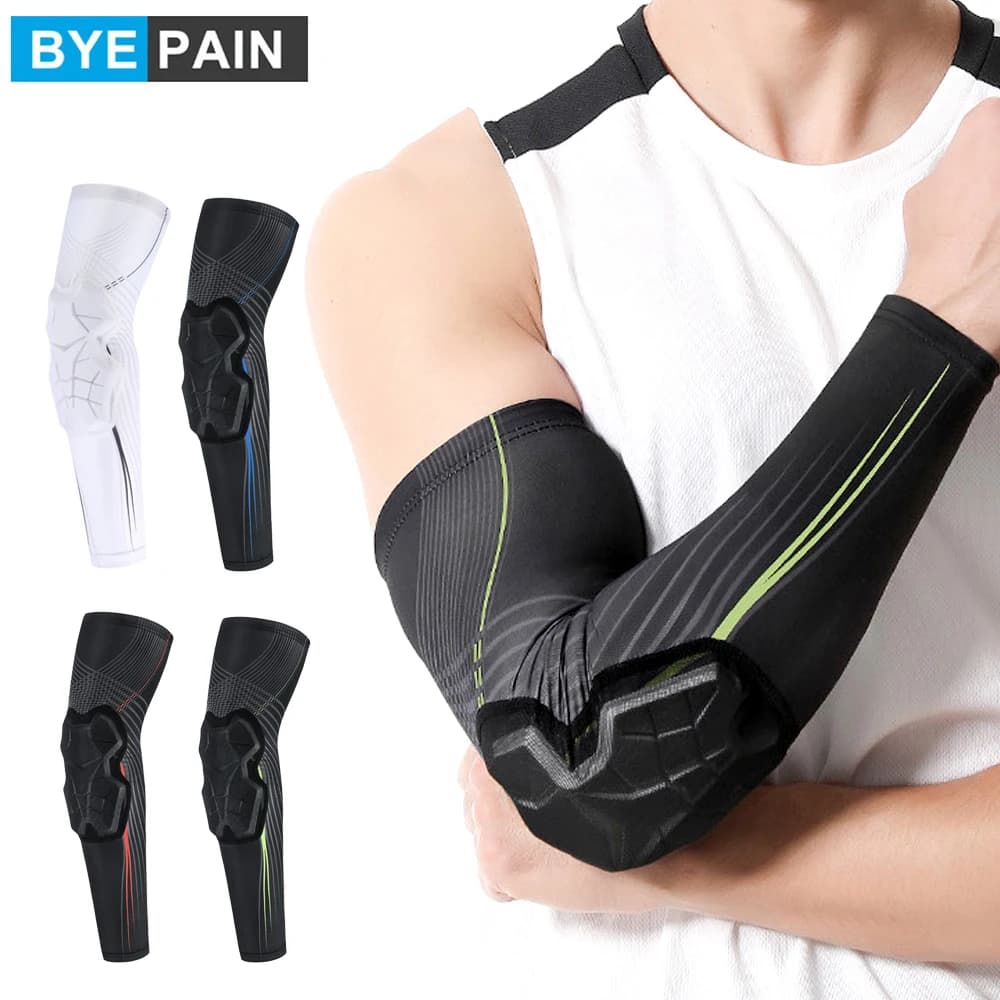 1 pz elbows with padded sleeves in the form of a compression shield for protection-suitable for basketball, volleyball