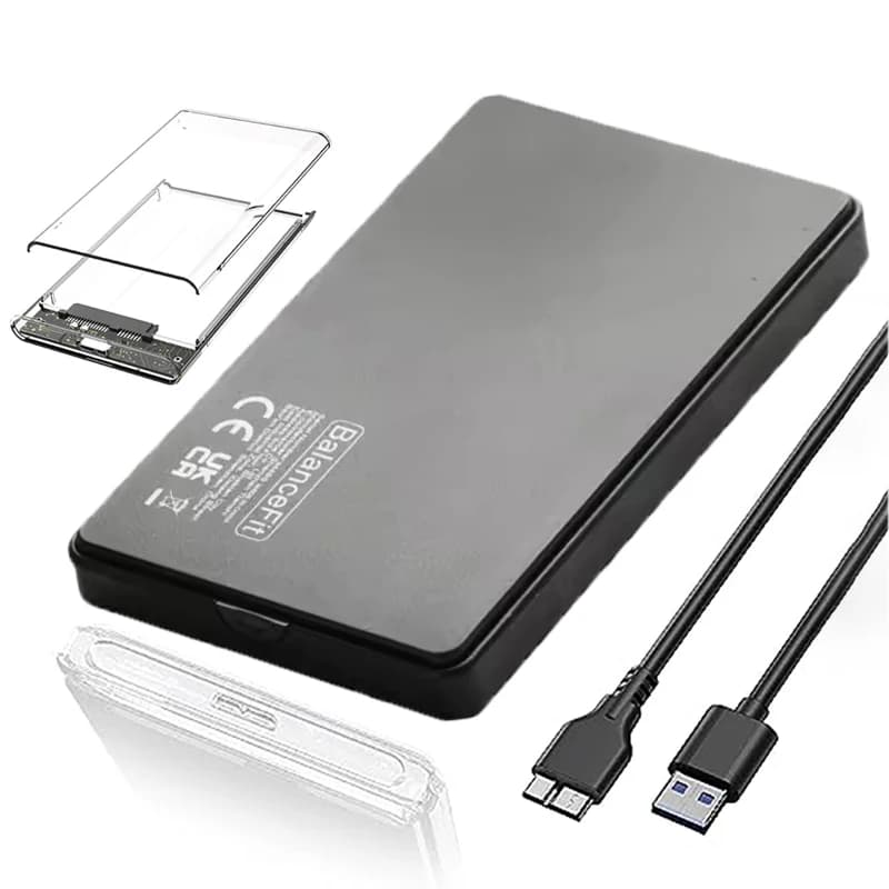 Custodia per disco rigido da 2,5 pollici Custodia per disco rigido esterno USB 3.0/Tipo C a SATA III per supporto HDD SATA SSD da 2,5 pollici UASP