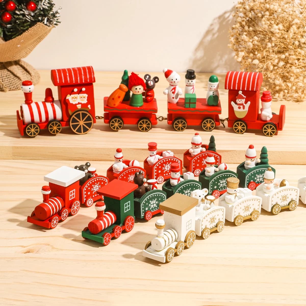 Christmas Train Christmas Decorations for the house 2025 Cristmas Ornament Xmas Navidad Noel Gifts Happy New Year 2026 Gifts