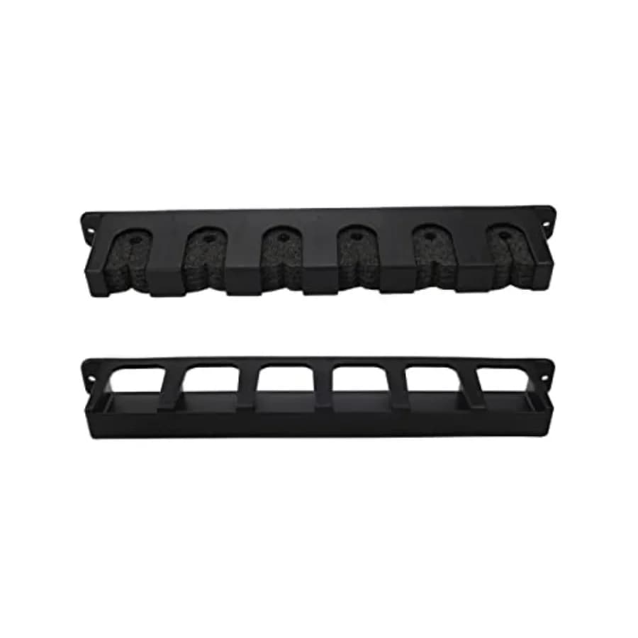 Horizontal Fishing Rod Rack Holders Wall-mounted Fish Pole Holder for Garage and Boat 6-Rod Storage Racks -1 Pair Rod Holder Ro