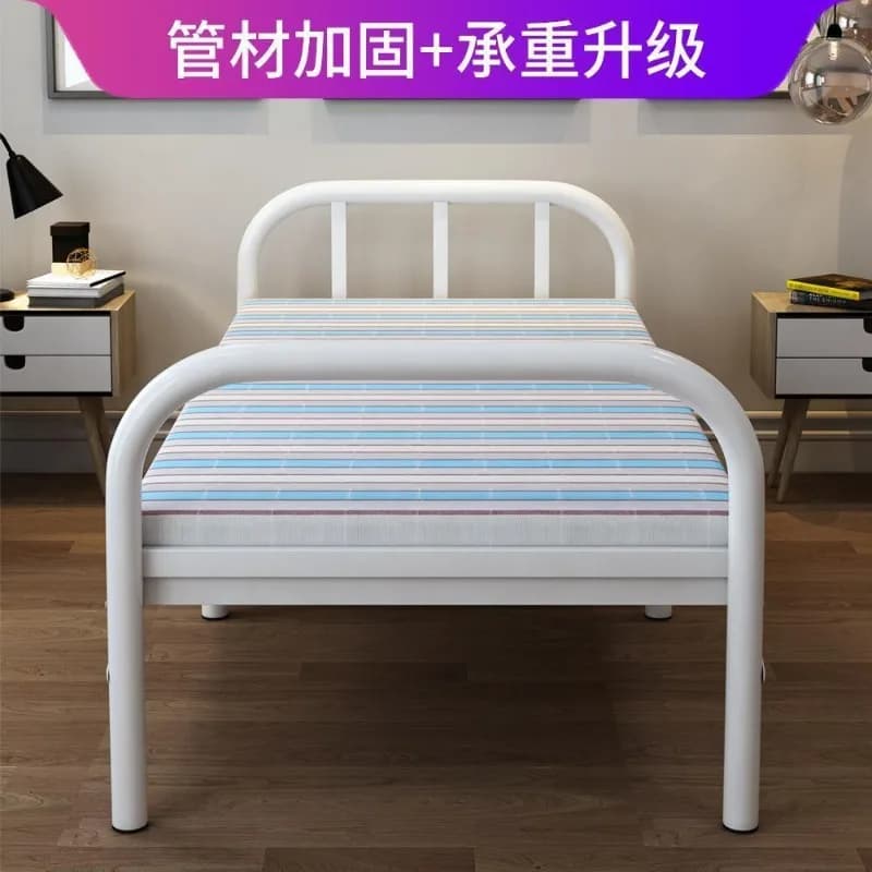 Rental house folding bed single portable simple iron home office nap lunch break escort hard board