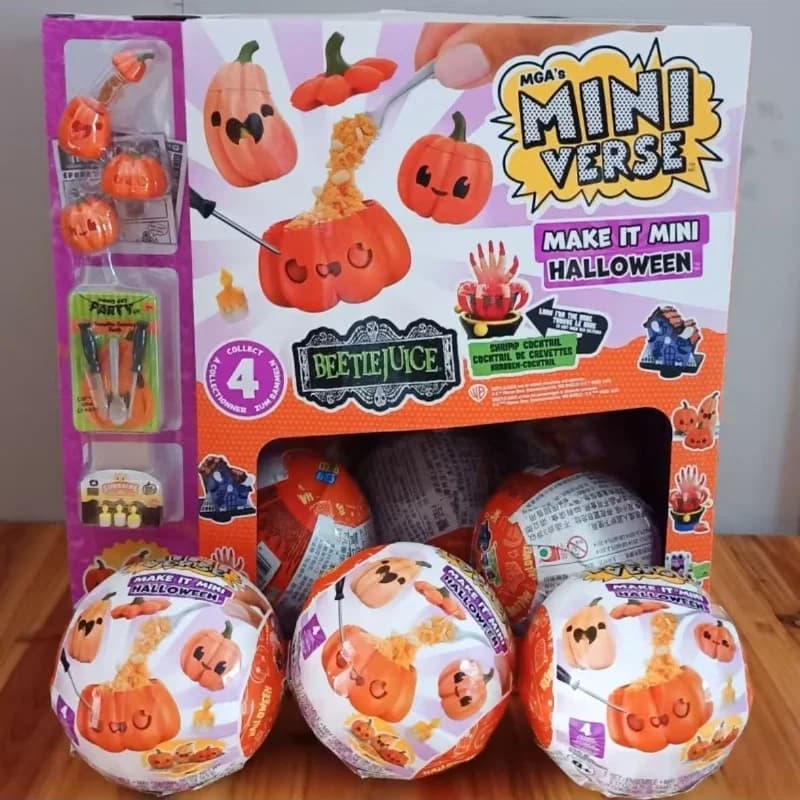 New products in stock Miniverse 2025 New Halloween Ball DIY Miniature Food Blind Ball Pumpkin Candle Fashionable Blind Box Mystery