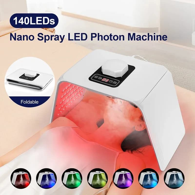 7 Color LED Photon Beauty Mask Skin Hydrating Nano Spray Face and body SPA Care