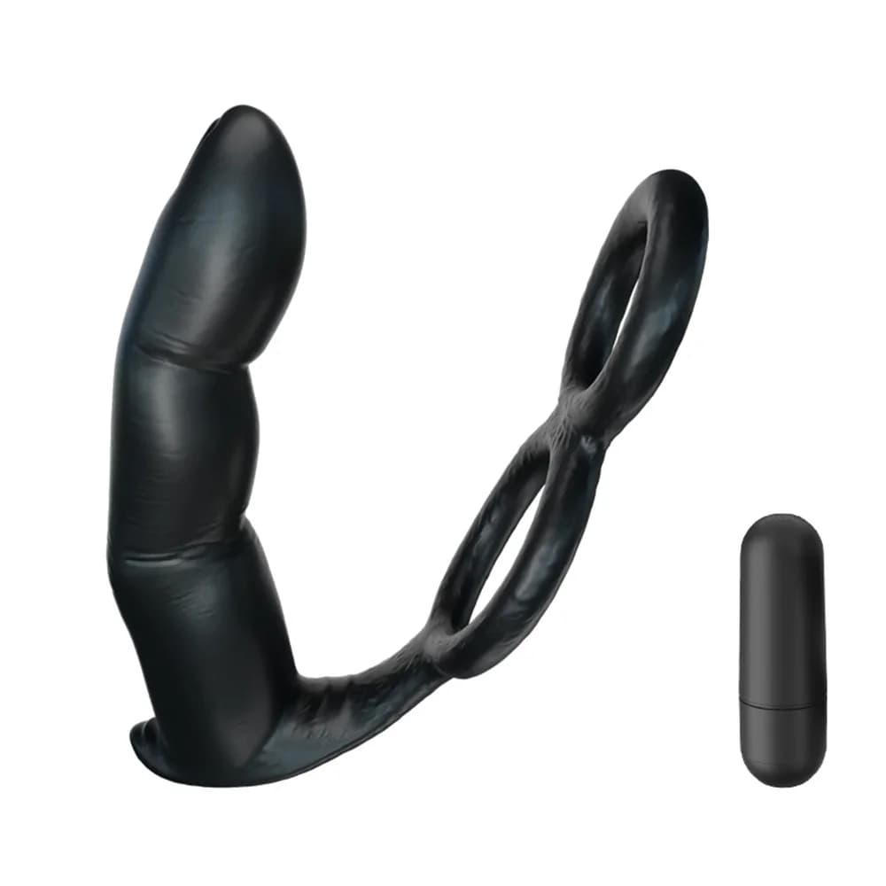 Uomo Dildo Vibratori Anali Massaggiatore Della Prostata Ritardo Eiaculazione Anello Del Pene Butt Plug Con Proiettile Giocattoli Del Sesso per Gli Uomini Masturbatore Gay