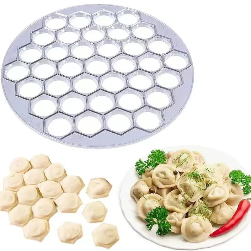 Stampo per Ravioli, Pressa per Pelmeni, Pressa per Pierogi, Stampo per Potsticker e Tortini di Carne, Stampo per Pasta, Utensili per Fare la Pasta