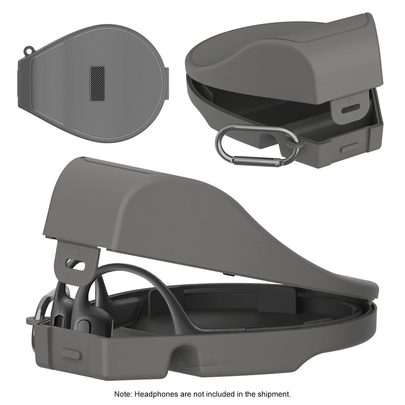Hard Earphone Case for Shokz Run Pro 2 Standard/Mini/Swim Pro Open-Ear Bone Conduction Headphone Carrying Bag Travel Storage Bag