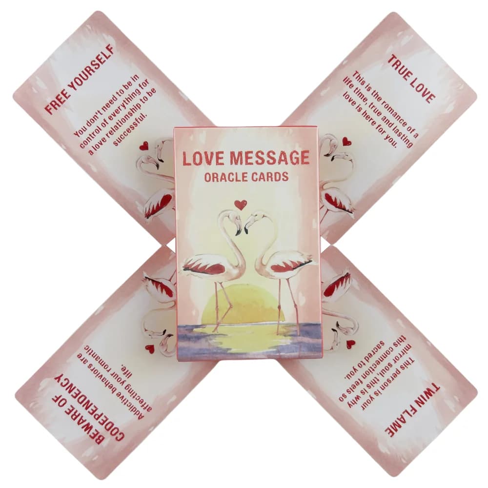 Messaggio d'amore Carte Oracle A 54 Tarocchi Visioni inglesi Edizione divinazione Rosa Simpatico mazzo Borad Giochi di società