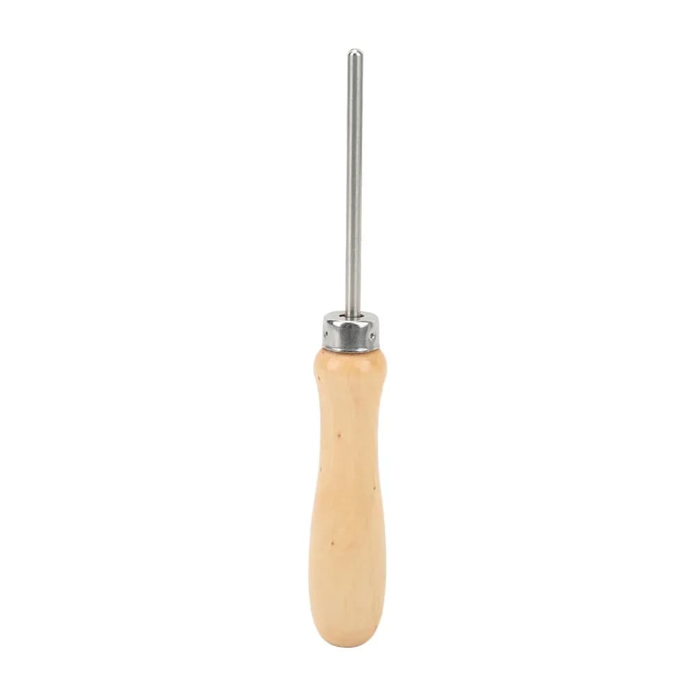 Punteruolo Portatile Universale per Incordatura Racchette con Manico in Legno per Tennis e Squash