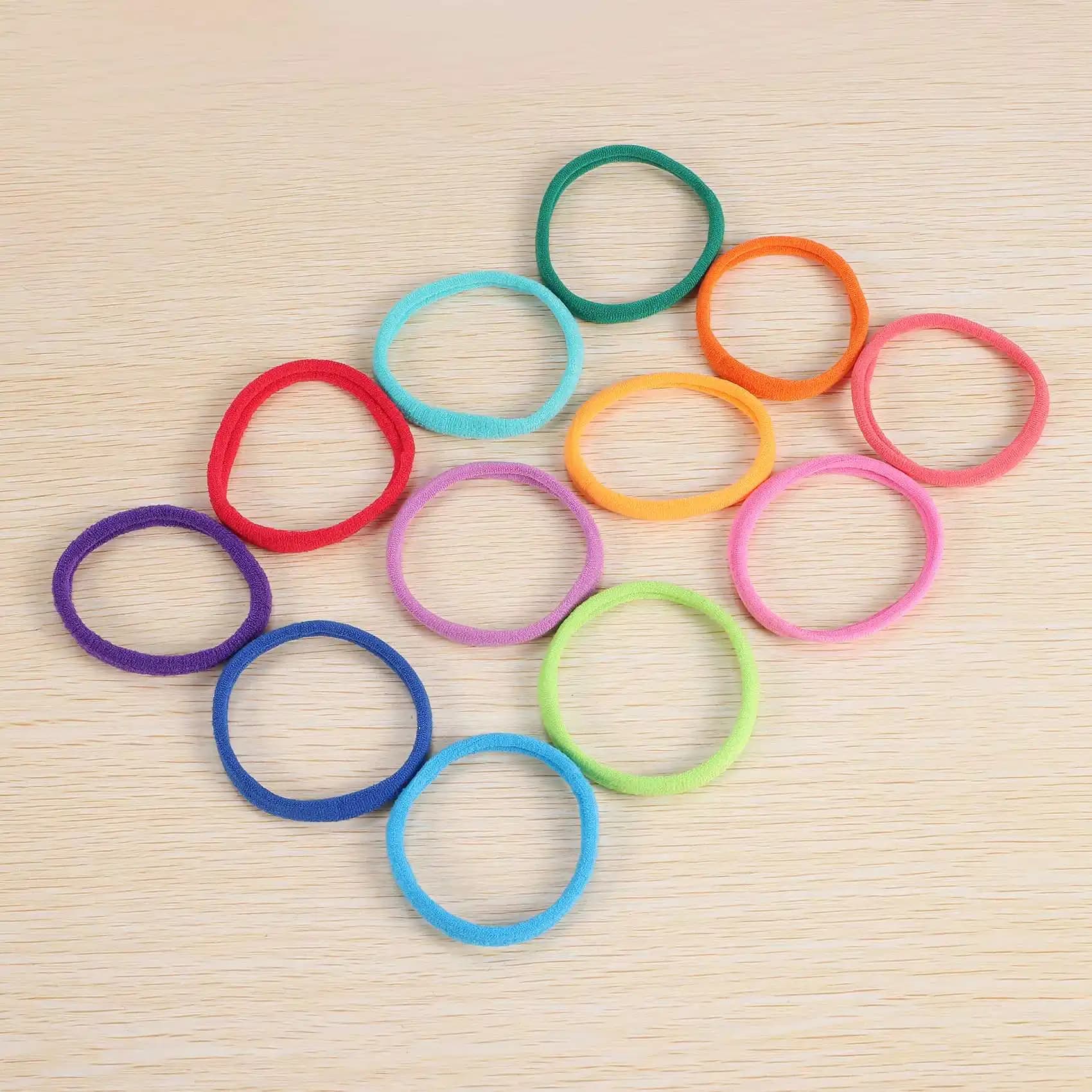 lillili 192 Pcs 7 Inches Potholder Loops Weaving Loom Loops Weaving Craft Loops with 12 Colors for DIY Crafts Supplies A